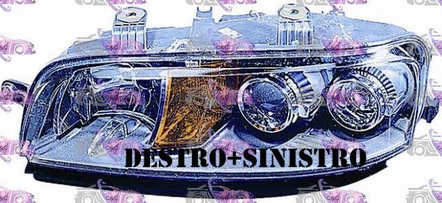 COPPIA FARI FANALE PROIETTORE DX+SX 2H7 S/FEND REG ELETT PER FIAT PUNTO 99>01