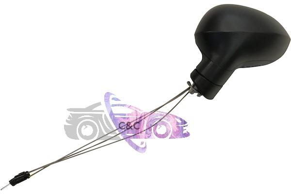 SPECCHIETTO RETROVISORE SX MECCANICO NERO SEAT IBIZA 08>17 2008 AL 2017